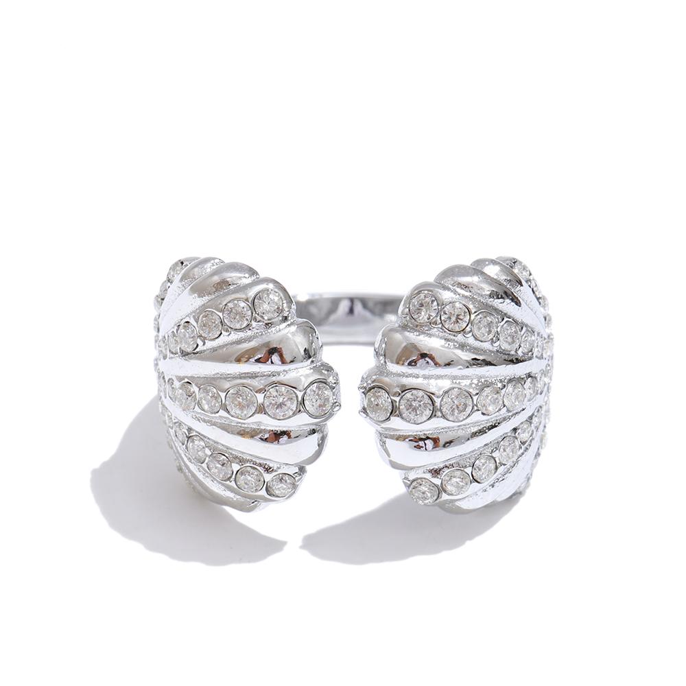Yhpup Ocean Style Cubic Zirconia Inlaid Metal Shell Ring for Women Stainless Steel High Quality Fashion Trend Jewelry Wholesale resizable
Yhpup Ocean Style Cubic Zirconia Inlaid Metal Shell Ring for Women Stainless Steel High Quality Fashion Trend Jewelry Wholesale resizable
