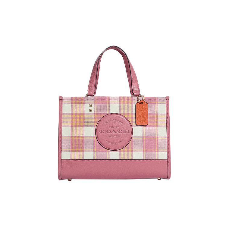 Coach Dempsey 30 Plaid Large Capacity Fabric And Leather Tote Bag Women Tote Bag Pink Beige C8201-IMTVT Basic Set (Bag+Dust Bag)
Coach Dempsey 30 Plaid Large Capacity Fabric And Leather Tote Bag Women Tote Bag Pink Beige C8201-IMTVT Basic Set (Bag+Dust Bag)
