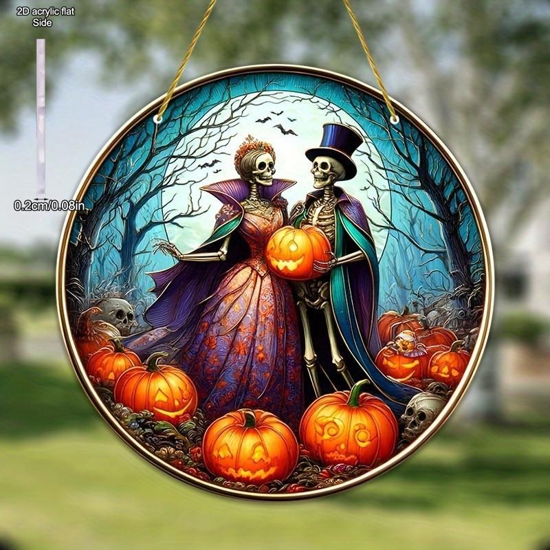 2D Flat Acrylic Horror Pumpkin Skull Decoration, Indoor and Outdoor Decoration - No Battery/electricity Required, Free Day Decoration, Shop 20*20cm
2D Flat Acrylic Horror Pumpkin Skull Decoration, Indoor and Outdoor Decoration - No Battery/electricity Required, Free Day Decoration, Shop 20*20cm