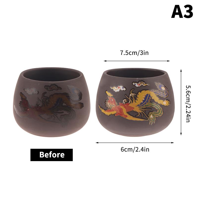 Чашка для чая Дракон Феникс в китайском стиле, меняющая цвет, из фиолетовой глины, противоожоговая, заварник для чая, чайная пиала, посуда для напитков, чайный сервиз
Чашка для чая Дракон Феникс в китайском стиле, меняющая цвет, из фиолетовой глины, противоожоговая, заварник для чая, чайная пиала, посуда для напитков, чайный сервиз
