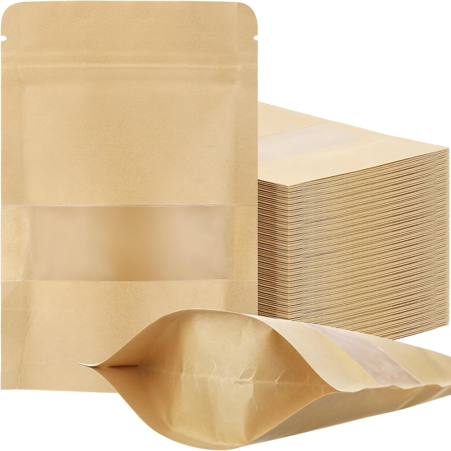 50 Pcs Kraft Paper Resealable Bags with Window Zipper Lock Stand Up Pouches Sealable Food Storage Bags for Packaging Coffee Candy 9x14cm-50pcs жовтий
50 Pcs Kraft Paper Resealable Bags with Window Zipper Lock Stand Up Pouches Sealable Food Storage Bags for Packaging Coffee Candy 9x14cm-50pcs жовтий