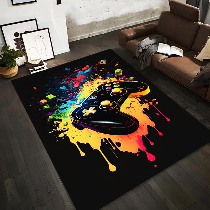 Colorful Gaming Controller Print Carpet with Splash Paint Design Suitable for use as an anti-slip for living room bedroom sofas 40x60cm( 15x23in )
Colorful Gaming Controller Print Carpet with Splash Paint Design Suitable for use as an anti-slip for living room bedroom sofas 40x60cm( 15x23in )