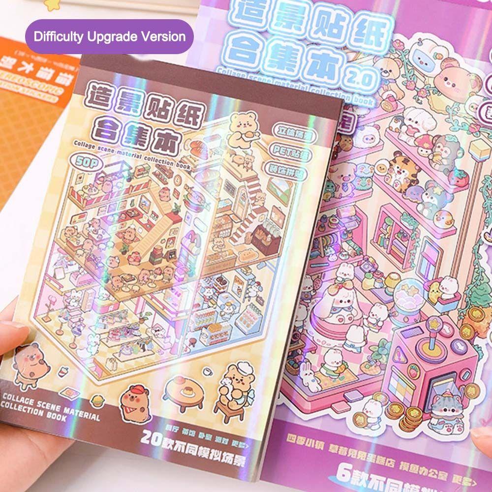 6Pcs 3D Landscape Sticker Book Visual Stacking 3D Pocket Cabin Scene Stickers Children Gift C
6Pcs 3D Landscape Sticker Book Visual Stacking 3D Pocket Cabin Scene Stickers Children Gift C
