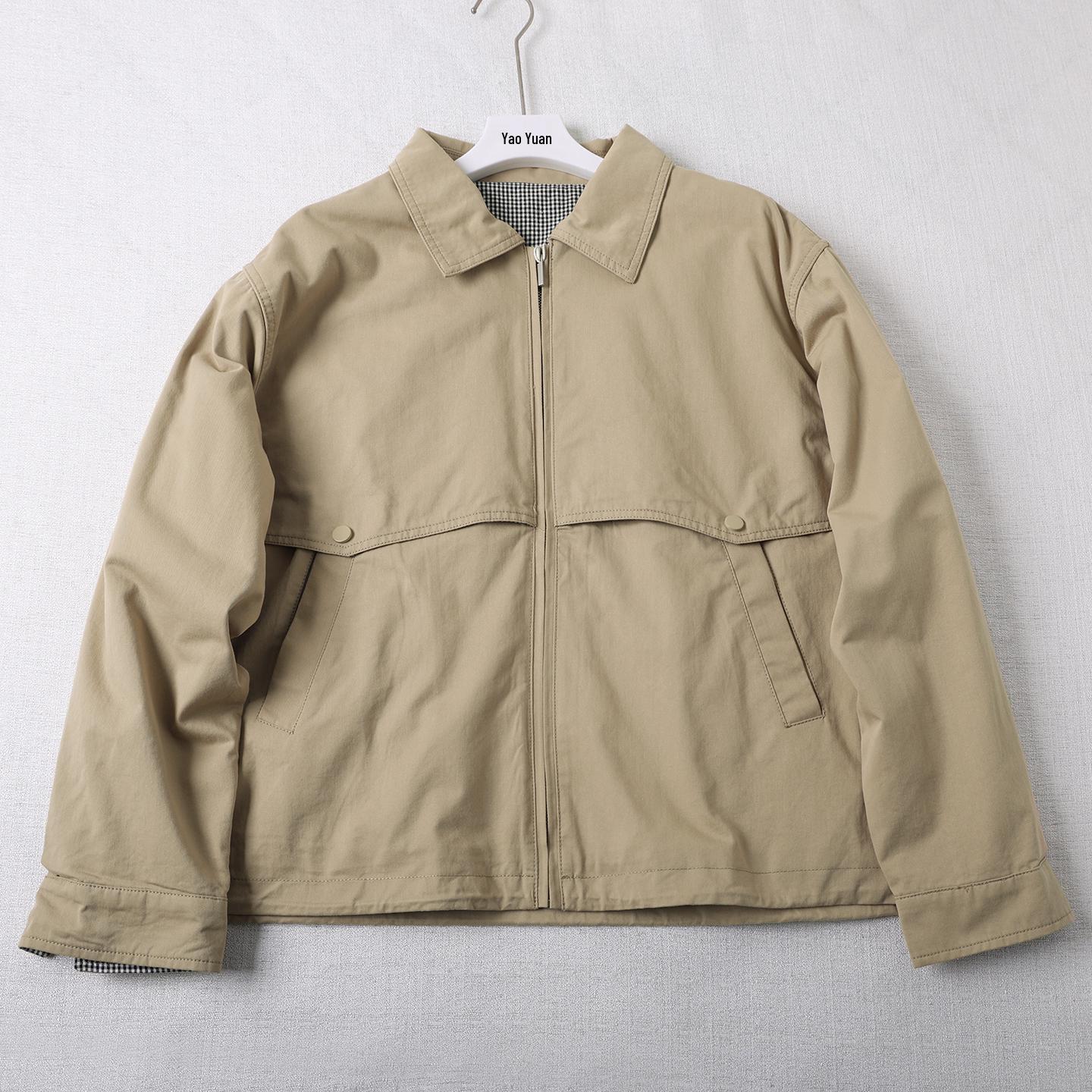Women s Retro Cotton Lapel Workwear Jacket - Casual Long Sleeve Top for Spring & Autumn L темно-синього кольору
Women s Retro Cotton Lapel Workwear Jacket - Casual Long Sleeve Top for Spring & Autumn L темно-синього кольору