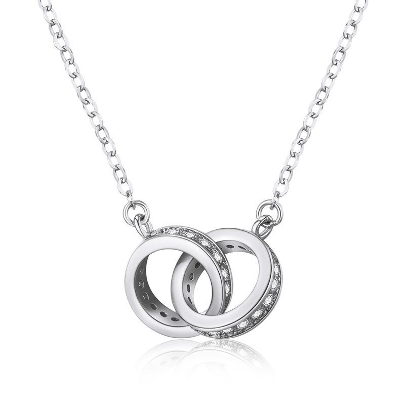 Double Ring Diamond-Encrusted Gold Niche Design Necklace Female Collarbone Chain, Rose Gold-Plated Mori Pendant
Double Ring Diamond-Encrusted Gold Niche Design Necklace Female Collarbone Chain, Rose Gold-Plated Mori Pendant