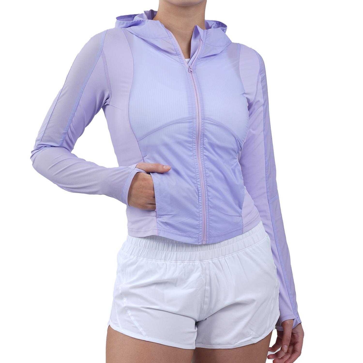 Жіноча літня сонцезахисна куртка з капюшоном: Дихаючий, Швидковисихаючий, Ідеально підходить для фітнесу, йоги та носіння на відкритому повітрі XS лаванда фіолетовий колір
Жіноча літня сонцезахисна куртка з капюшоном: Дихаючий, Швидковисихаючий, Ідеально підходить для фітнесу, йоги та носіння на відкритому повітрі XS лаванда фіолетовий колір