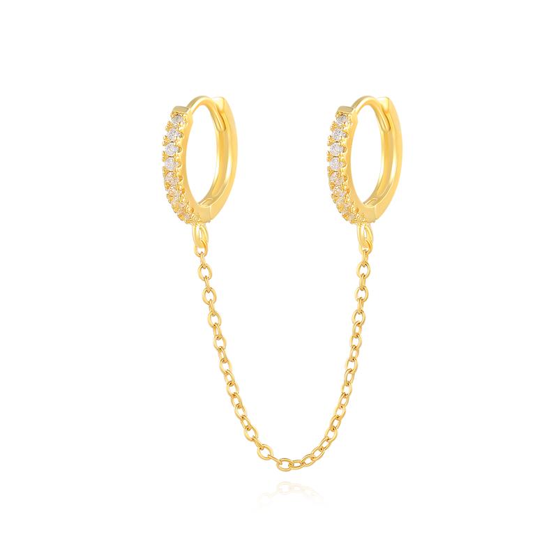 CANNER 1PC 925 Silver Crown Chain Tassel Zircon Drop Earrings For Women 18K Gold Minimalism Earrings Fine Jewelry Gift
CANNER 1PC 925 Silver Crown Chain Tassel Zircon Drop Earrings For Women 18K Gold Minimalism Earrings Fine Jewelry Gift