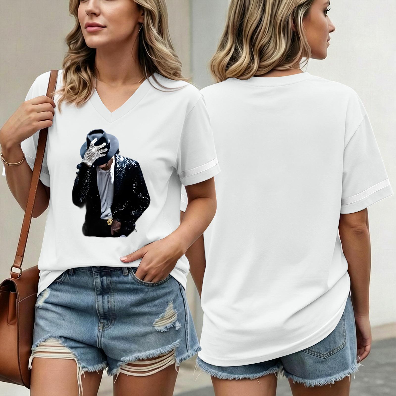 Women s Fashionable Casual Short Sleeved Printed T-Shirt V-neck Top XXL білий
Women s Fashionable Casual Short Sleeved Printed T-Shirt V-neck Top XXL білий