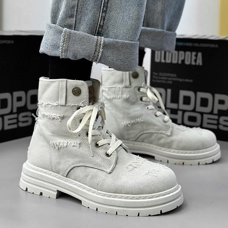 New men s shoes Martin boots black leather high-top trendy locomotive boots couple boots 44
New men s shoes Martin boots black leather high-top trendy locomotive boots couple boots 44