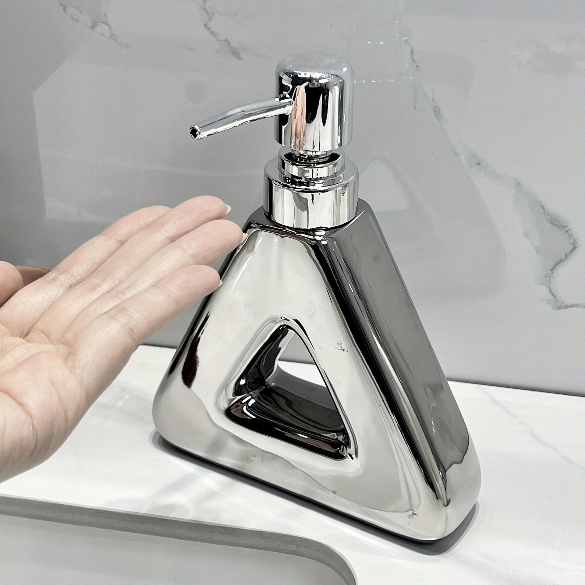 Modern Ceramic Soap Dispenser, Nordic Geometric Donut & Triangle Lotion Bottle for Luxury Bathroom Decor 300ml
Modern Ceramic Soap Dispenser, Nordic Geometric Donut & Triangle Lotion Bottle for Luxury Bathroom Decor 300ml