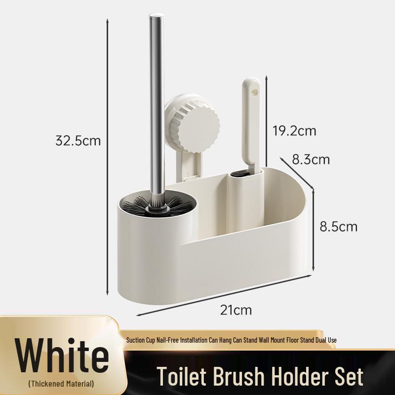 Punch-Free Wall-Mounted Multi-Functional Toilet Brush with Cornerless Storage Rack for Bathroom Cleaning
Punch-Free Wall-Mounted Multi-Functional Toilet Brush with Cornerless Storage Rack for Bathroom Cleaning