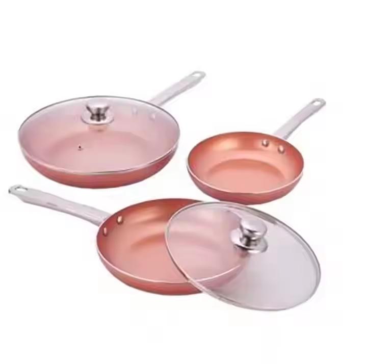 High Quality Stainless Steel Handle Frypan Kitchen Cooking 5PCS Non-stick Frying Pan Sets Pans Cookware Set коричневый
High Quality Stainless Steel Handle Frypan Kitchen Cooking 5PCS Non-stick Frying Pan Sets Pans Cookware Set коричневый
