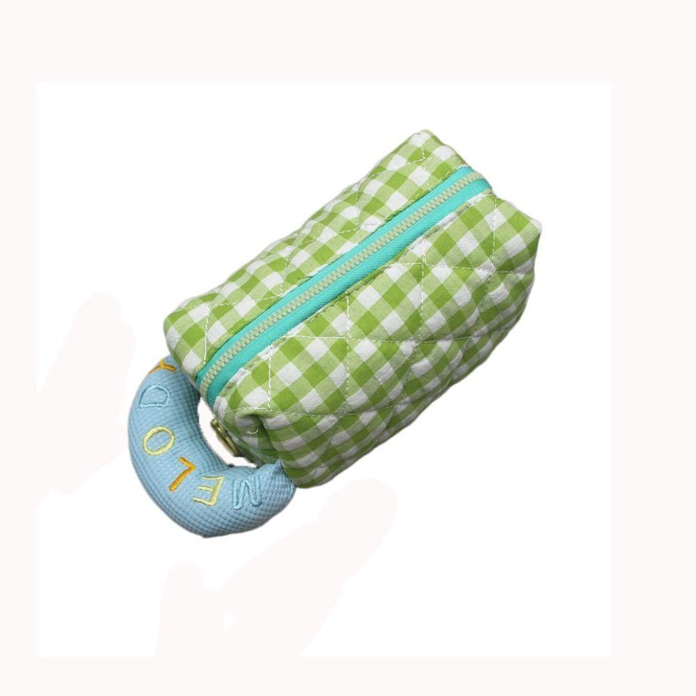 Large Capacity Fabric Pencil Box Multifunctional Plaid Wash Bag Plaid Cosmetics Storage Bag Travel зелёный
Large Capacity Fabric Pencil Box Multifunctional Plaid Wash Bag Plaid Cosmetics Storage Bag Travel зелёный