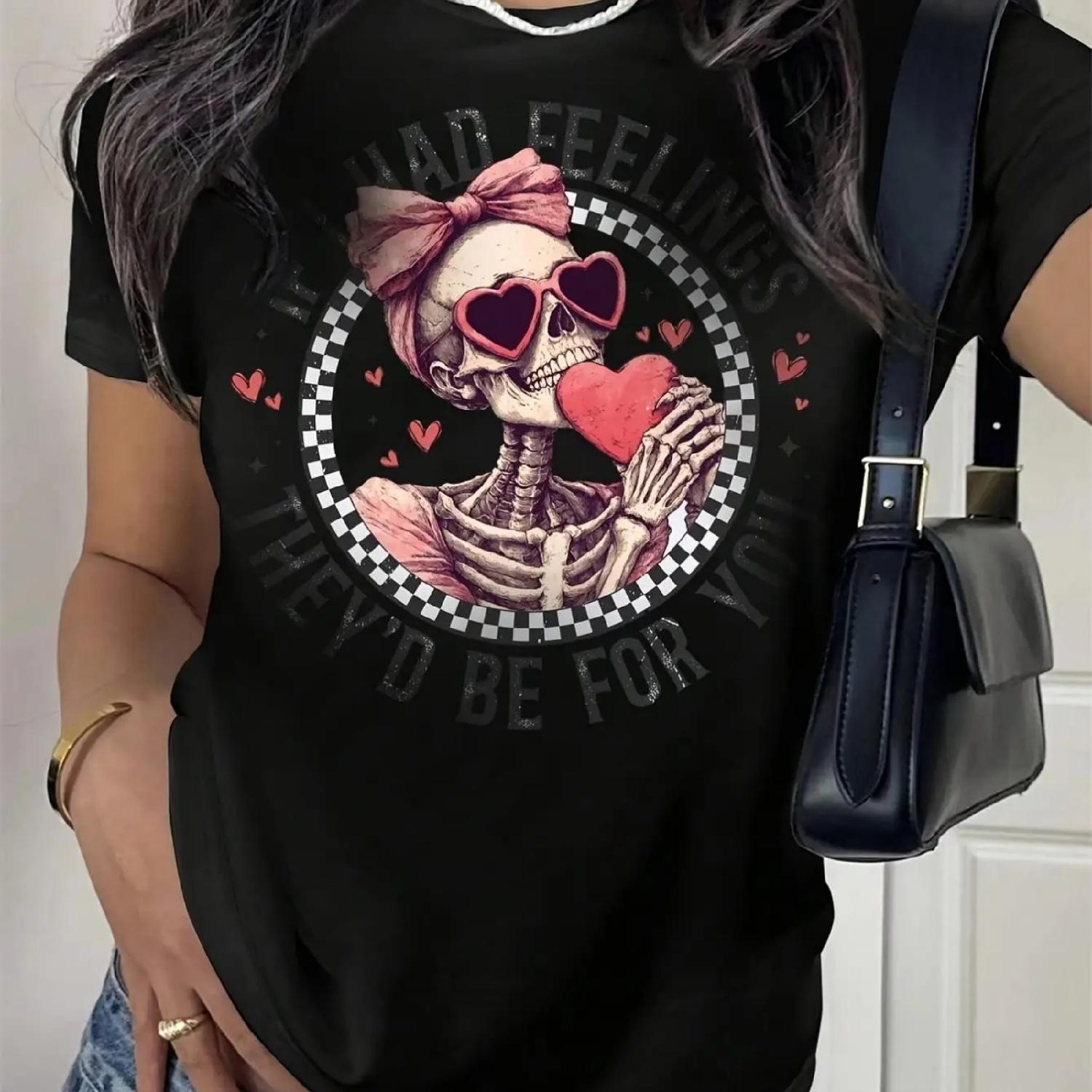 Chic Valentine s Day T-Shirt with Cute Cartoon Bow and Slogan Print, Round Neck, Polyester - Summer Casual Wear Tee For Adult, M XXXXXL різнокольоровий
Chic Valentine s Day T-Shirt with Cute Cartoon Bow and Slogan Print, Round Neck, Polyester - Summer Casual Wear Tee For Adult, M XXXXXL різнокольоровий