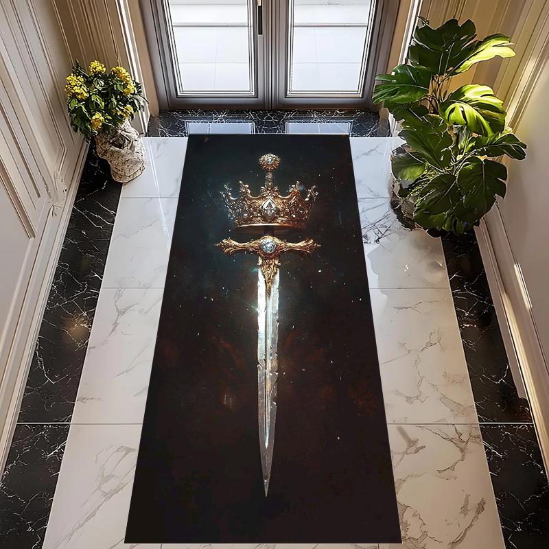 Royal Sword Pattern Runner Rug Collection Non Slip Wear Resistant Soft Washable Hallway Entryway Floor Mat 40X120CM
Royal Sword Pattern Runner Rug Collection Non Slip Wear Resistant Soft Washable Hallway Entryway Floor Mat 40X120CM