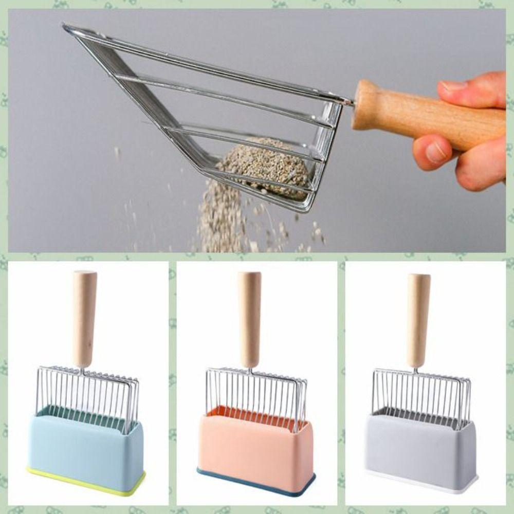 Electroplating Metal Cat Litter Scoop Wooden Handle Pet Cleaning Supplies For Cat Waste Cleaning blue-base
Electroplating Metal Cat Litter Scoop Wooden Handle Pet Cleaning Supplies For Cat Waste Cleaning blue-base