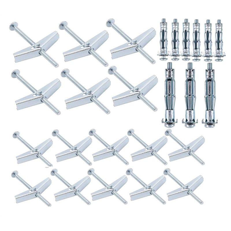 AEE4-25Sets Toggle Bolt And Molly Bolt,Wing Nut Kit,Heavy Duty Wall Anchors Assortment Kit For Hanging Heavy Items On Drywall срібний
AEE4-25Sets Toggle Bolt And Molly Bolt,Wing Nut Kit,Heavy Duty Wall Anchors Assortment Kit For Hanging Heavy Items On Drywall срібний