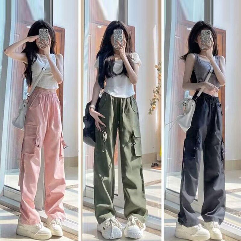 Work Pants for Women Pink Women Summer Thin High Waist Wide Legs Straight-leg Casual Sports Trousers 2XL зелений
Work Pants for Women Pink Women Summer Thin High Waist Wide Legs Straight-leg Casual Sports Trousers 2XL зелений
