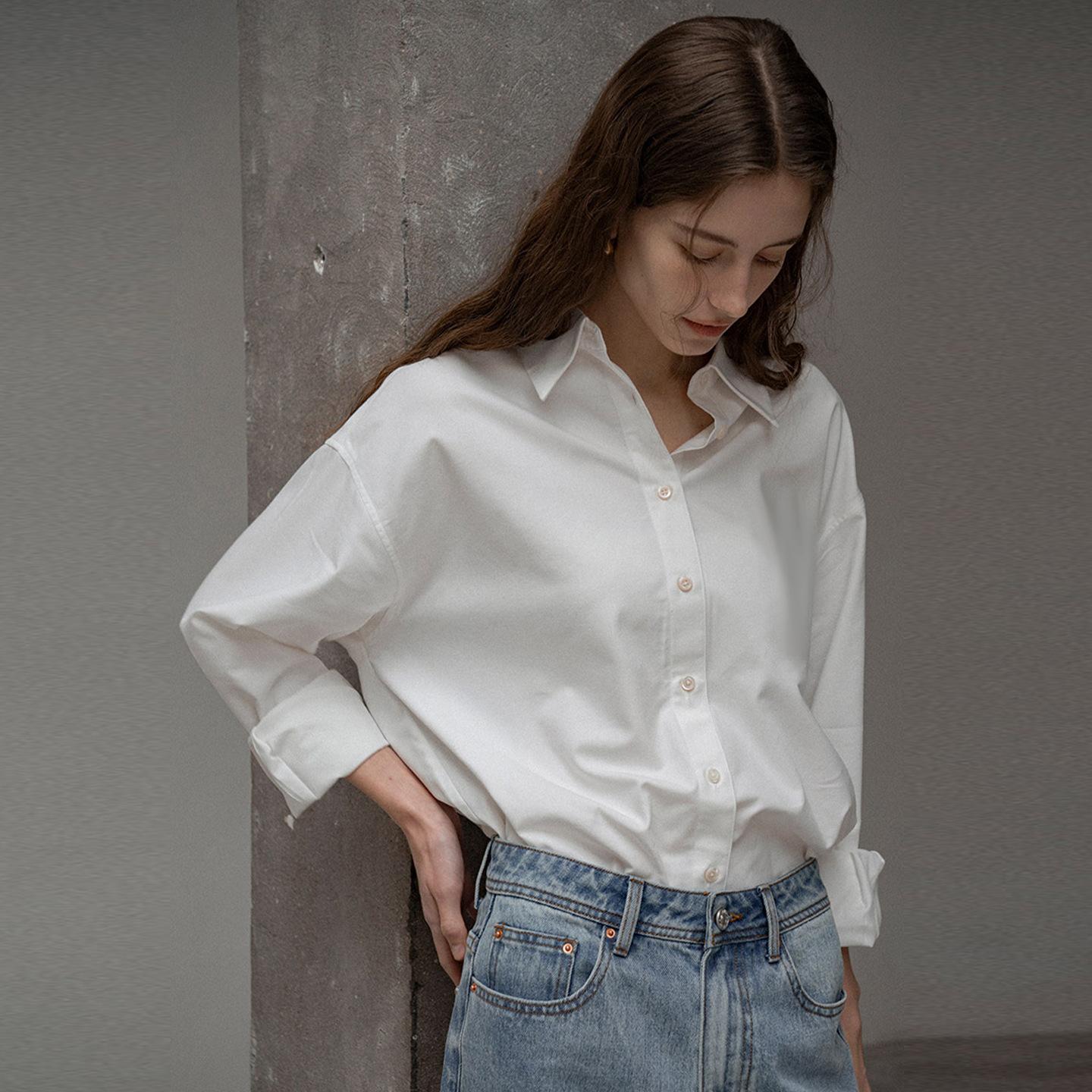 2026 Spring All-Cotton Women s Shirt, Stylish Long-Sleeve Shirt, Pure Cotton Turn-Down Collar Loose Commuting Top XL білий
2026 Spring All-Cotton Women s Shirt, Stylish Long-Sleeve Shirt, Pure Cotton Turn-Down Collar Loose Commuting Top XL білий