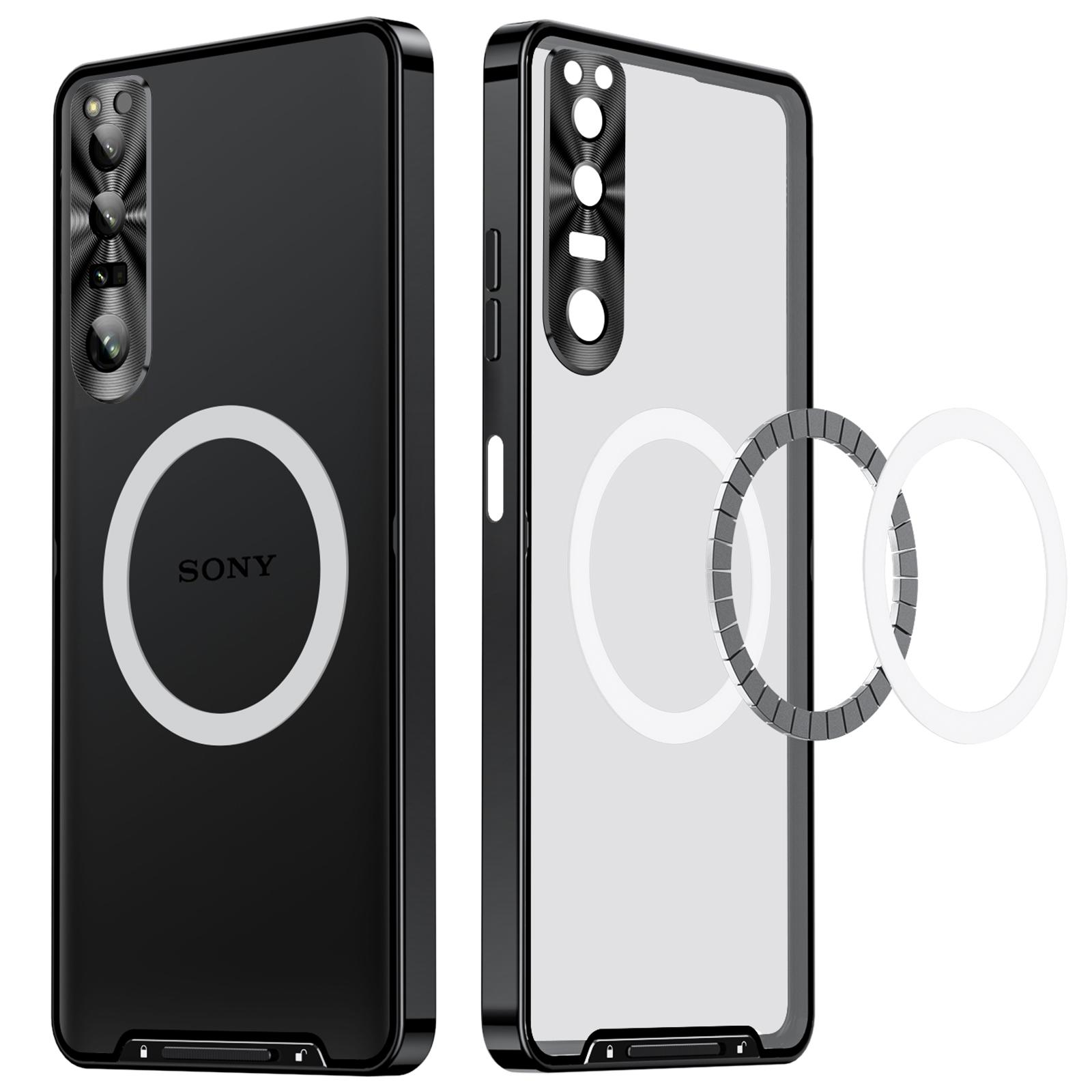 Magic Shield Magnetic Series for Sony Xperia 1 V Slim Case Anti-Drop Metal Frame Phone Case with Lens Cover Compatible with MagSafe Black
Magic Shield Magnetic Series for Sony Xperia 1 V Slim Case Anti-Drop Metal Frame Phone Case with Lens Cover Compatible with MagSafe Black