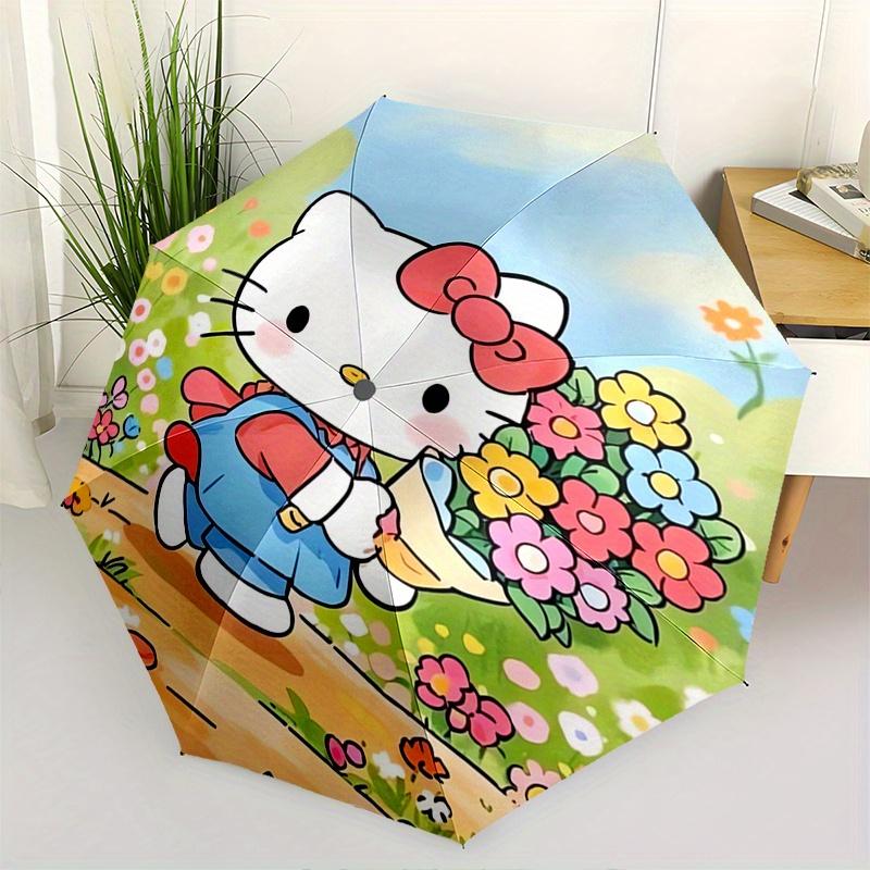 Hello Kitty,Flower Garden Automatic Folding Umbrella-Simple 8-Rib Design, Bright Cartoon Pattern, Durable Iron Frame, Suitable For Travel, O
Hello Kitty,Flower Garden Automatic Folding Umbrella-Simple 8-Rib Design, Bright Cartoon Pattern, Durable Iron Frame, Suitable For Travel, O