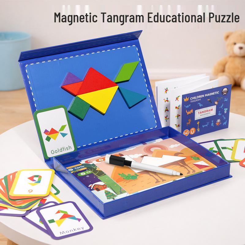 Magnetic Tangram Educational Puzzle Toy for Kids 3+ - Early Learning Blocks for Kindergarten and Primary School
Magnetic Tangram Educational Puzzle Toy for Kids 3+ - Early Learning Blocks for Kindergarten and Primary School