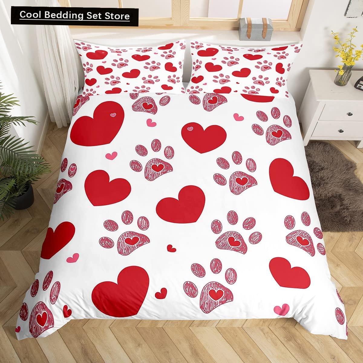 Черный собачья лапка King Queen Пододеяльник Puppy Footprints Комплект постельного белья Cat Paw Red Heart Love Одеяло Покрывало из микрофибры (135x200cm)
Черный собачья лапка King Queen Пододеяльник Puppy Footprints Комплект постельного белья Cat Paw Red Heart Love Одеяло Покрывало из микрофибры (135x200cm)