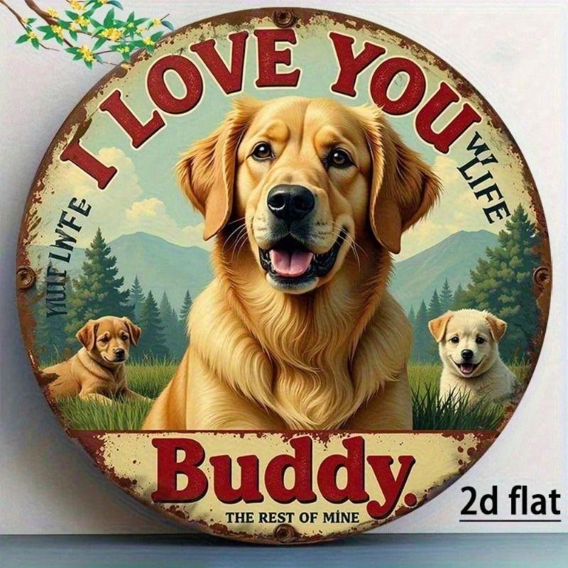 Metal Wall Poster Halloween Round 20x20cm Gift for Golden Retriever Owner I Love You Home Decor
Metal Wall Poster Halloween Round 20x20cm Gift for Golden Retriever Owner I Love You Home Decor