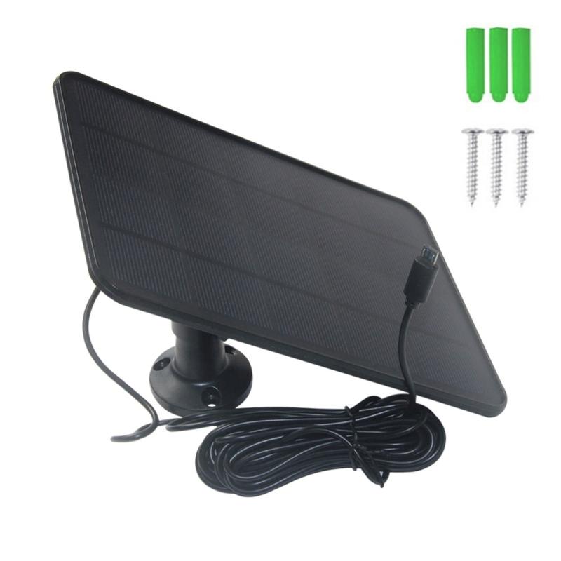 6W 5V Solar Panel For Doorbell Camera Solar Charging Board With Microed USB Interfaced And 5M Cable Outdoor Power Supply чорний
6W 5V Solar Panel For Doorbell Camera Solar Charging Board With Microed USB Interfaced And 5M Cable Outdoor Power Supply чорний