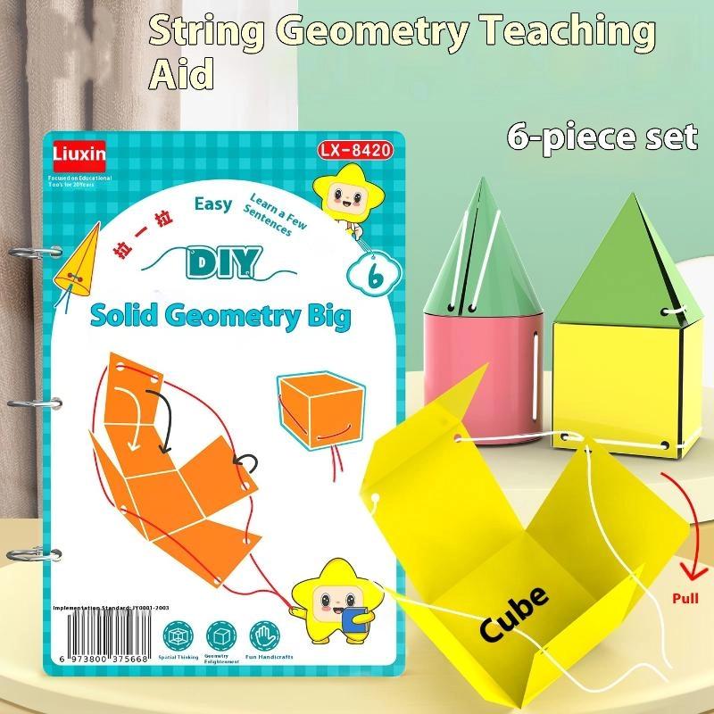 Montessori Educational 3D Geometry Quiet Book Set for Kids - DIY Math Learning Tracing Workbook for Spatial Thinking Training
Montessori Educational 3D Geometry Quiet Book Set for Kids - DIY Math Learning Tracing Workbook for Spatial Thinking Training