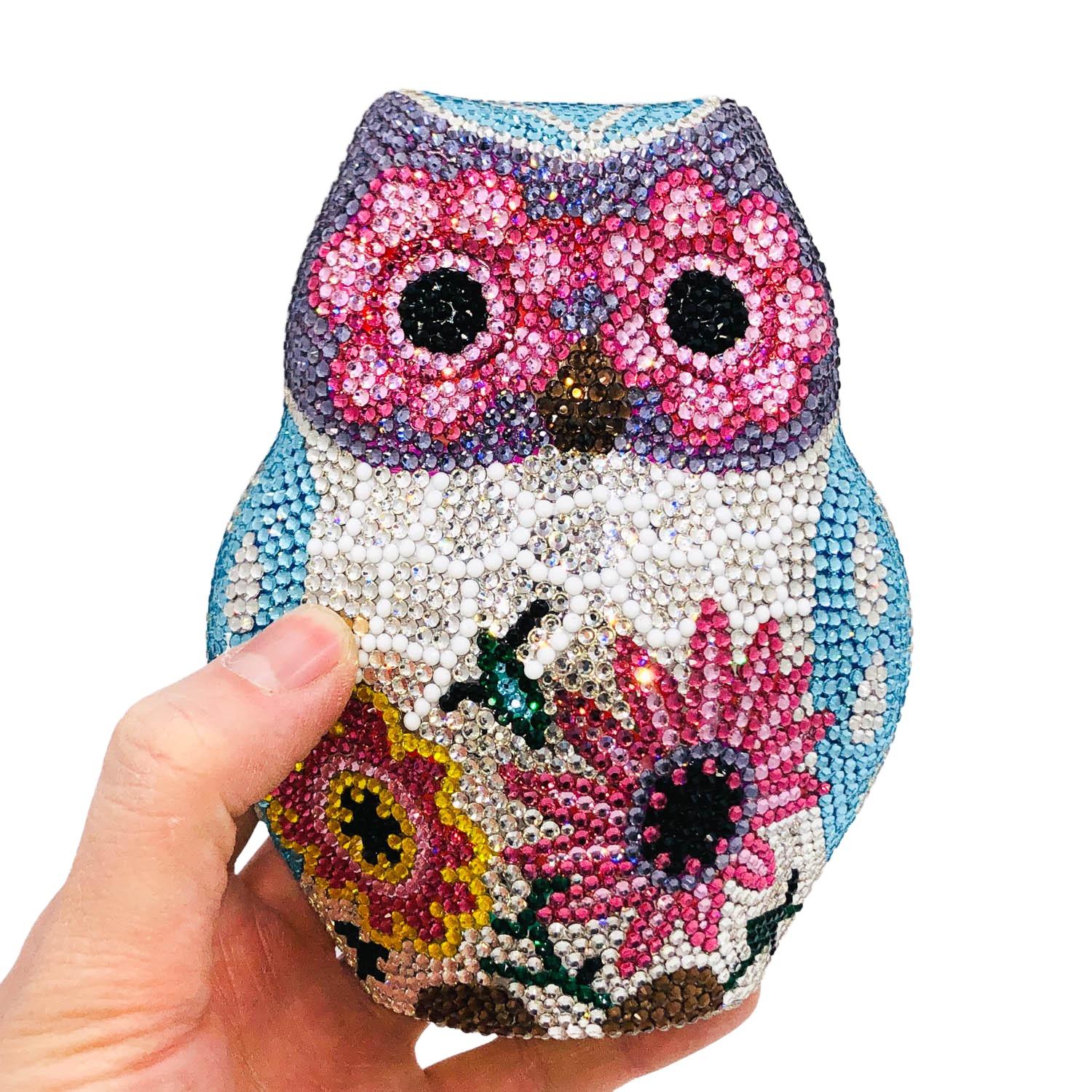 Boutique De FGG Handcase Owl Clutch Women Crystal Eveing Bags and CLutches Wedding Party Dinner Rhinestone Minaudiere Handbags
Boutique De FGG Handcase Owl Clutch Women Crystal Eveing Bags and CLutches Wedding Party Dinner Rhinestone Minaudiere Handbags