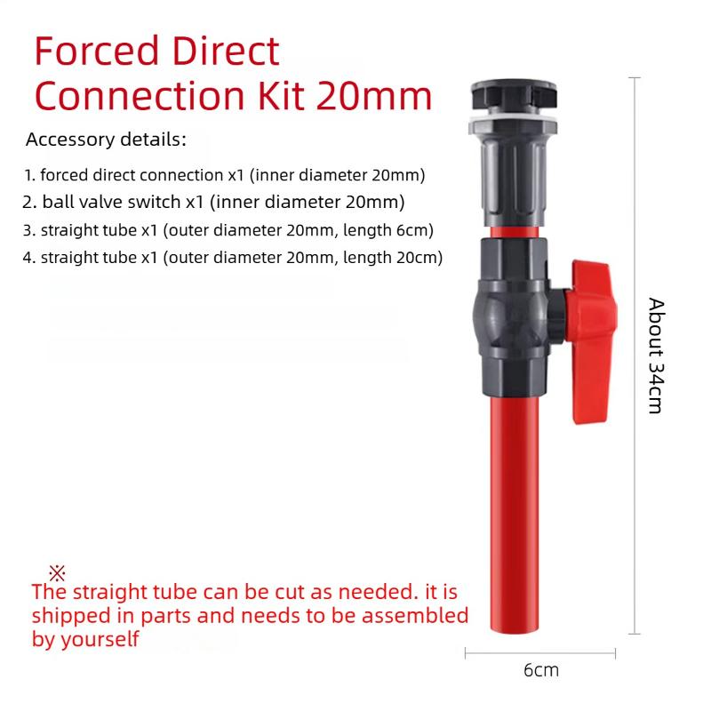 Aquarium Drainage Tube Kit Fish Pond Seafood Tank Bucket Pool Water Drain Outlet Pipe Faucet Switch Valve Accessries Red black
Aquarium Drainage Tube Kit Fish Pond Seafood Tank Bucket Pool Water Drain Outlet Pipe Faucet Switch Valve Accessries Red black