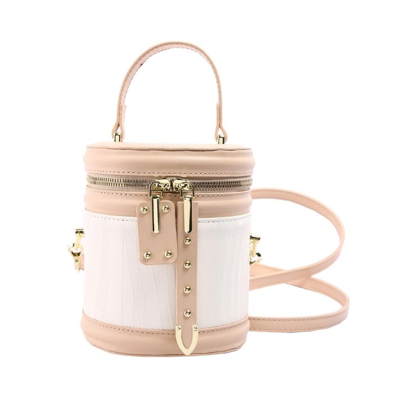 Womens PU Leather Cylinder Bag Shoulder Crossbody Round Bag Vintage Bucket Handbag with Double Metal Zipper Top Handle хакі
Womens PU Leather Cylinder Bag Shoulder Crossbody Round Bag Vintage Bucket Handbag with Double Metal Zipper Top Handle хакі