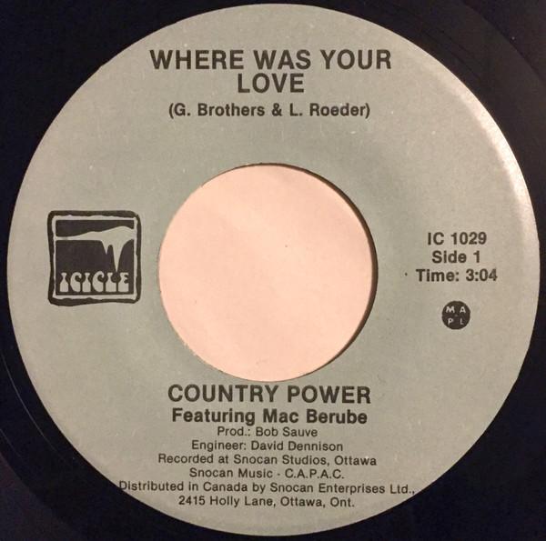 7-дюймовая пластинка Кантри POWER Where Was Your Love IC1029 ICICLE Канада Мировая музыка Б/у
7-дюймовая пластинка Кантри POWER Where Was Your Love IC1029 ICICLE Канада Мировая музыка Б/у