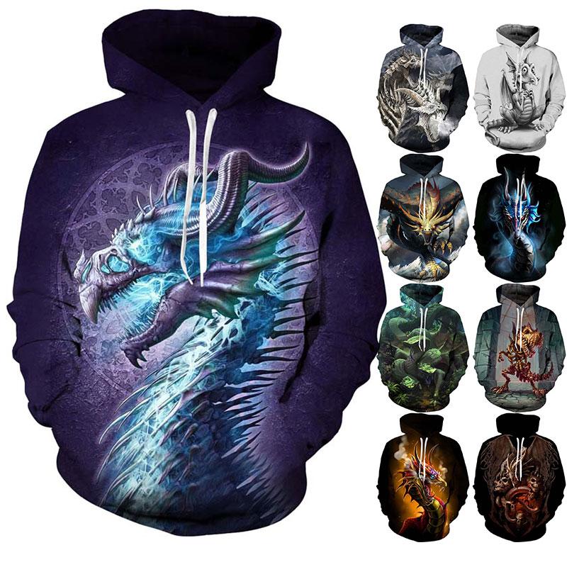 Повседневная круглая шея Мужчины Женщины Дракон Графические толстовки Пуловеры
Повседневная круглая шея Мужчины Женщины Дракон Графические толстовки Пуловеры