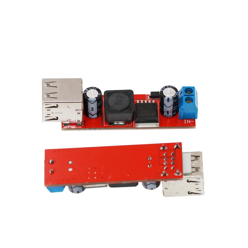Модуль понижуючого перетворювача з подвійною зарядкою через USB для автомобільного зарядного пристрою Lm259
Модуль понижуючого перетворювача з подвійною зарядкою через USB для автомобільного зарядного пристрою Lm259