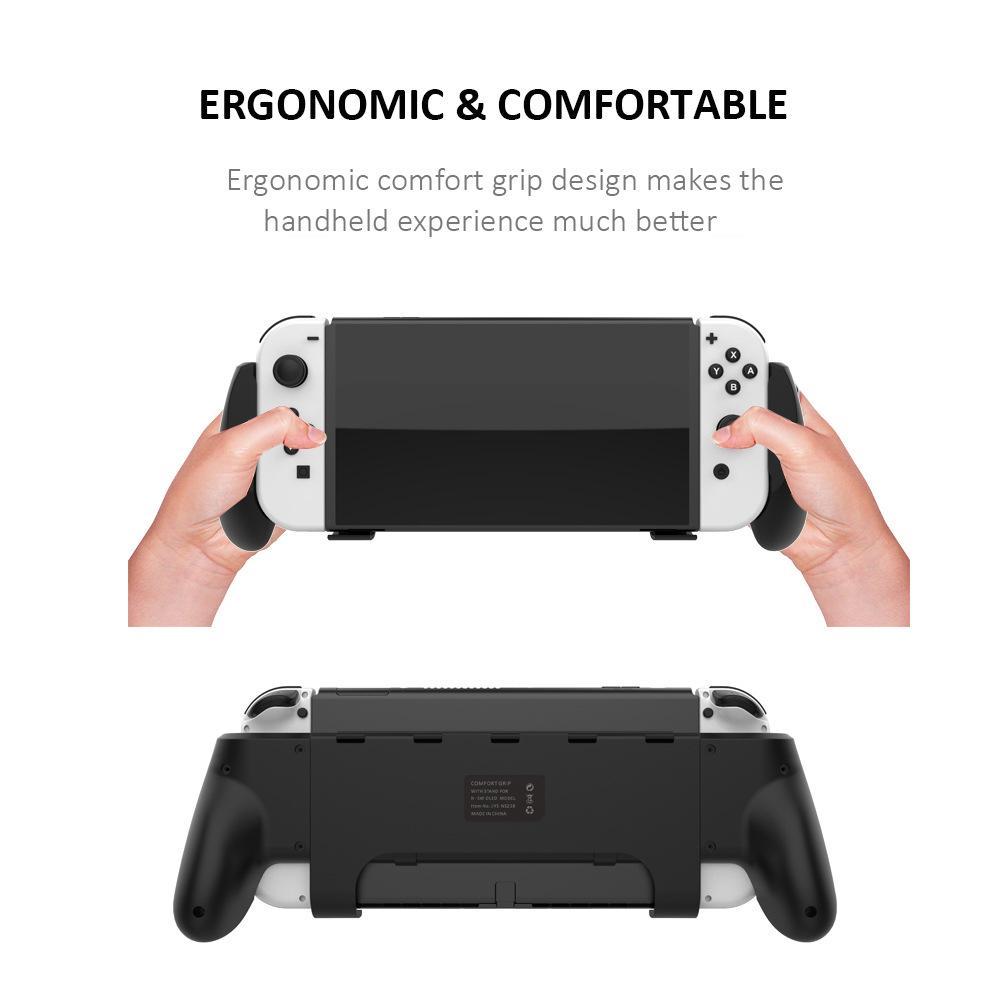 JYS NS218 For Nintendo Switch OLED Game Console ABS Hand Grip Kickstand Case with Game Card Holder White
JYS NS218 For Nintendo Switch OLED Game Console ABS Hand Grip Kickstand Case with Game Card Holder White