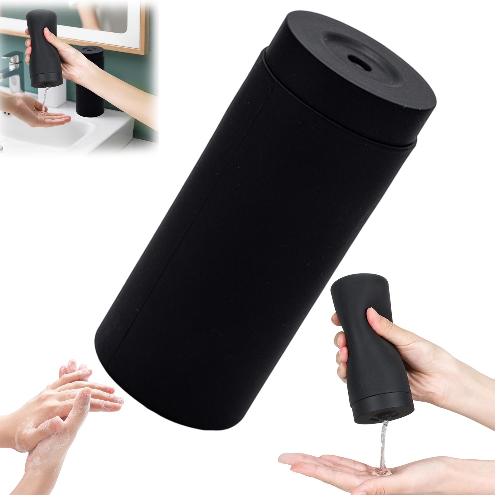 Soap Dispenser Kitchen Bathroom Squeezing Detergent Dispenser Hand Sanitizer Bottle Bathroom Supplies Countertop Dispenser чёрный
Soap Dispenser Kitchen Bathroom Squeezing Detergent Dispenser Hand Sanitizer Bottle Bathroom Supplies Countertop Dispenser чёрный