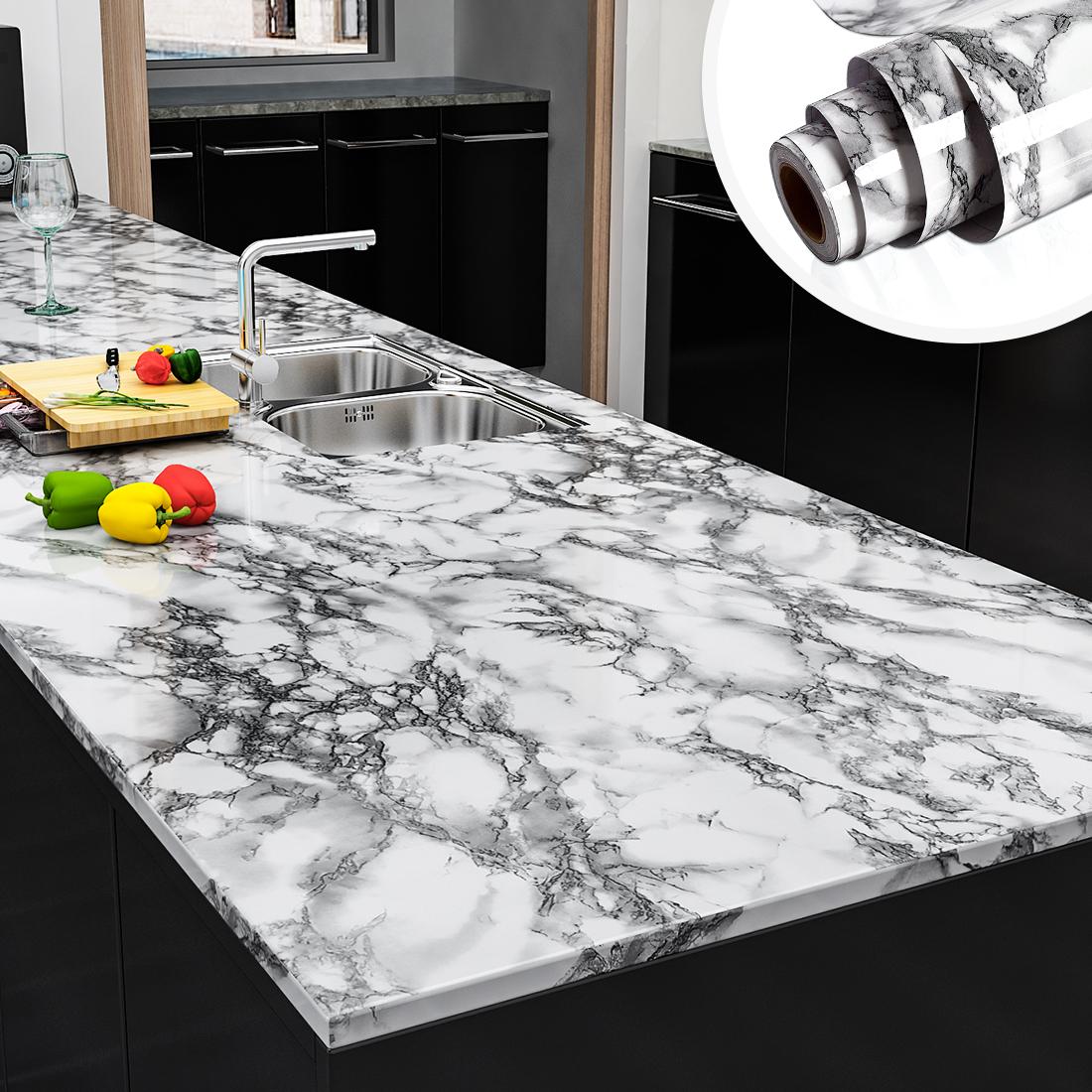 3D Marble Vinyl Waterproof Wallpaper for Bathroom Table Kitchen Ambry Countertop Self Adhesive Sticker for Furniture Home Decor 40cmx1m
3D Marble Vinyl Waterproof Wallpaper for Bathroom Table Kitchen Ambry Countertop Self Adhesive Sticker for Furniture Home Decor 40cmx1m