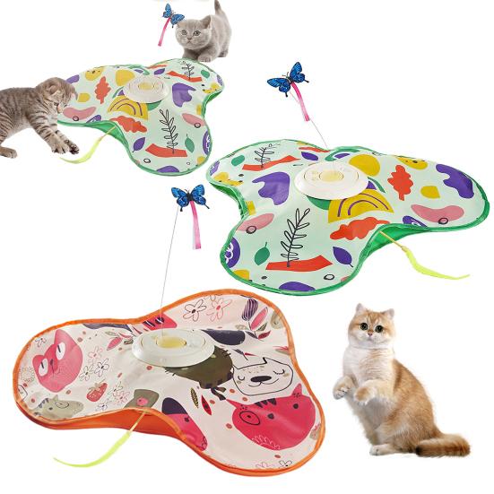 3-in-1 Hide And Seek Cat Toy Interactive Automatic Play Toy with Butterfly Wand And Moving Concealed Feather Kitten Exercise Hunting Game зелёный
3-in-1 Hide And Seek Cat Toy Interactive Automatic Play Toy with Butterfly Wand And Moving Concealed Feather Kitten Exercise Hunting Game зелёный