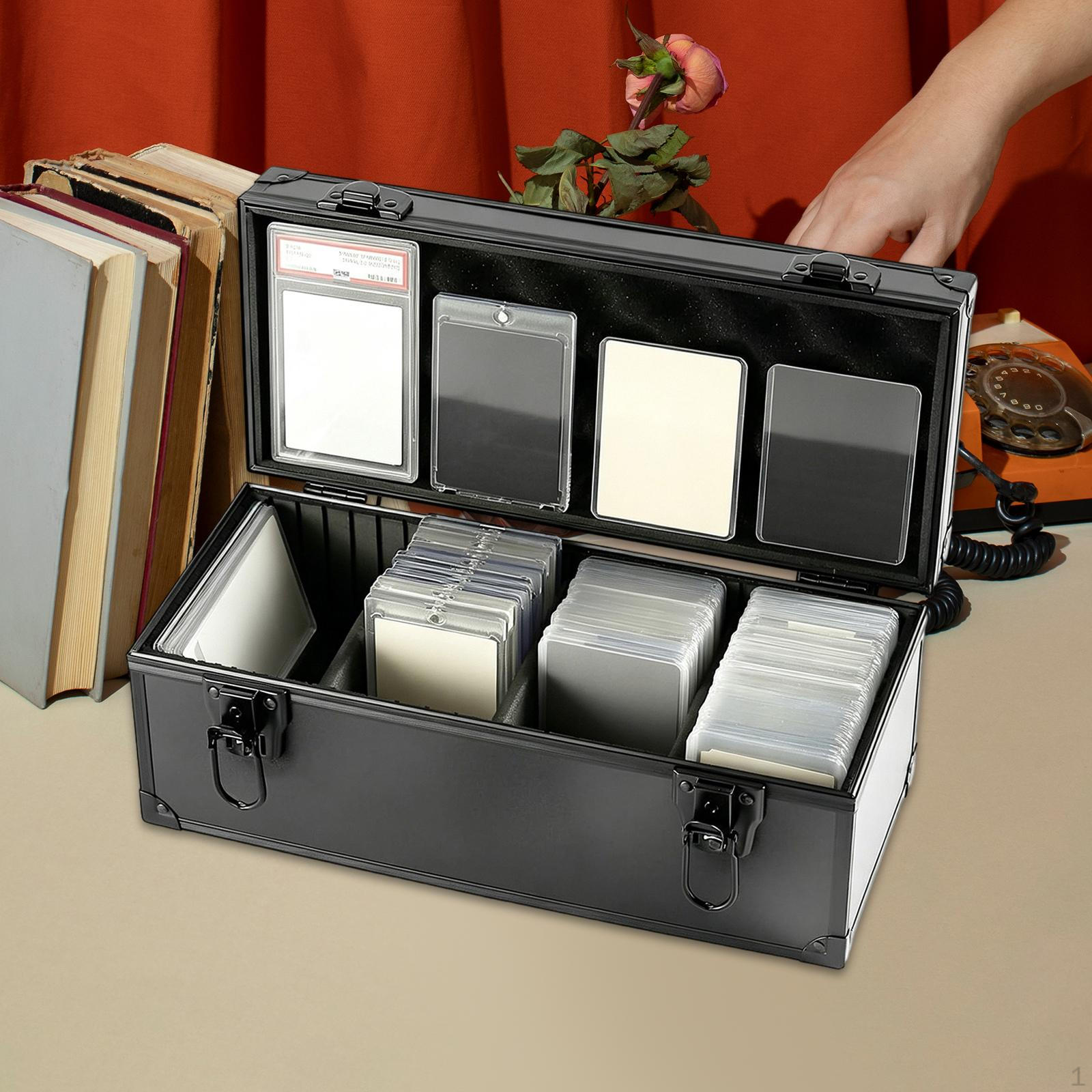 Trading Card Storage Box Cards Case Holder Protector with Dividers Practical Multifunctional
Trading Card Storage Box Cards Case Holder Protector with Dividers Practical Multifunctional