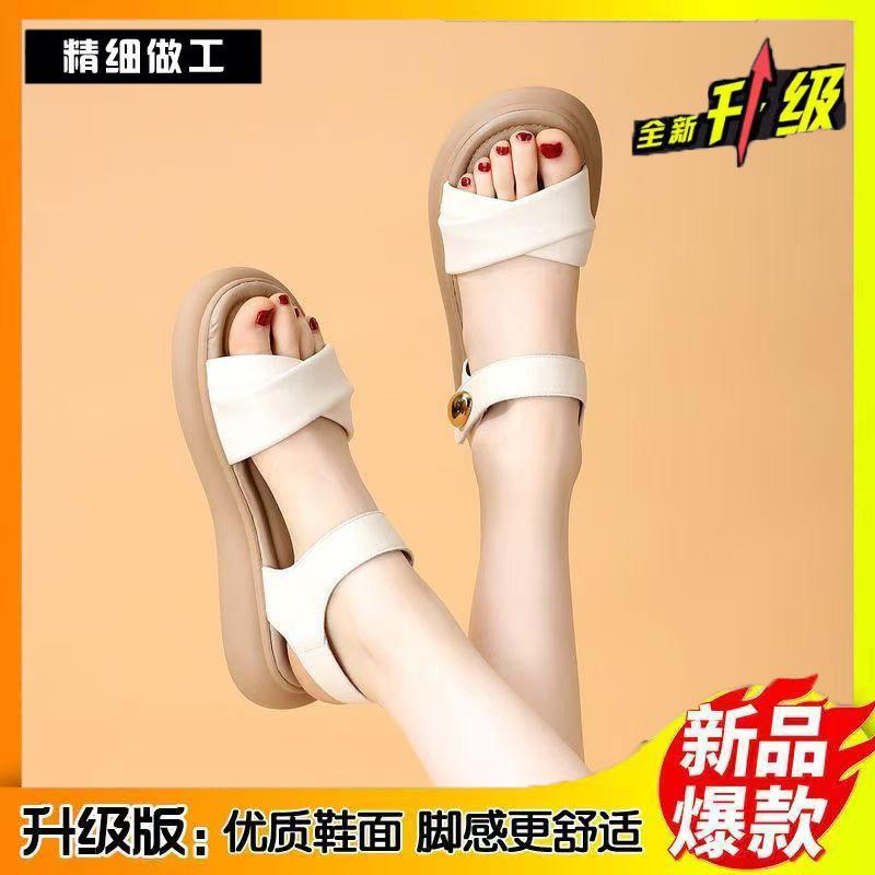 Flat bottom cool woman 2025 summer new casual versatile Velcro soft bottom not tired feet beach cool comfortable small fragrant wind 35
Flat bottom cool woman 2025 summer new casual versatile Velcro soft bottom not tired feet beach cool comfortable small fragrant wind 35