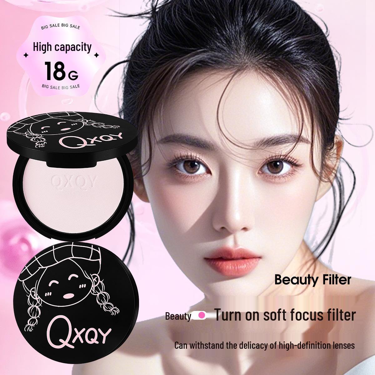 QXQY Soft Velvet Long-Lasting Powder Foundation - Oil Control, Waterproof & Sweatproof, Smudge-Resistant, Brightening Finish (8827) 18g
QXQY Soft Velvet Long-Lasting Powder Foundation - Oil Control, Waterproof & Sweatproof, Smudge-Resistant, Brightening Finish (8827) 18g