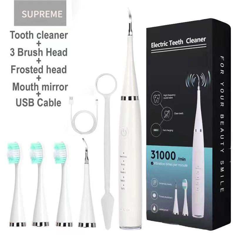 Electric Toothbrush for Adults USB Charging 5Mode Ultra Sonic Toothbrush Teeth Cleaner Scaler Tooth Whitening +Replacement Heads
Electric Toothbrush for Adults USB Charging 5Mode Ultra Sonic Toothbrush Teeth Cleaner Scaler Tooth Whitening +Replacement Heads