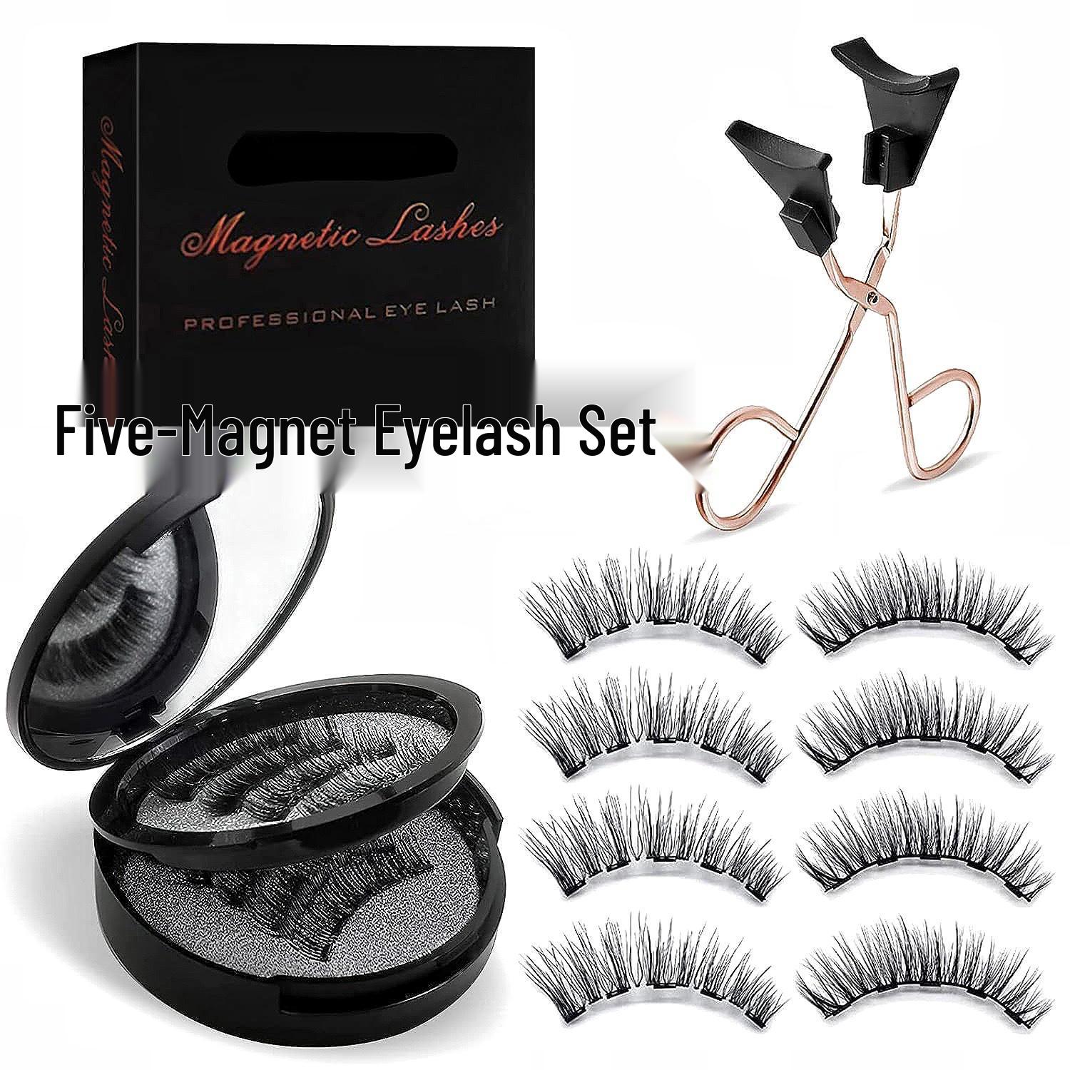 Magnetic Eyelashes Set: 3 Pairs, 12-Piece, 5 Magnets, No Glue Needed, European and American Styles
Magnetic Eyelashes Set: 3 Pairs, 12-Piece, 5 Magnets, No Glue Needed, European and American Styles