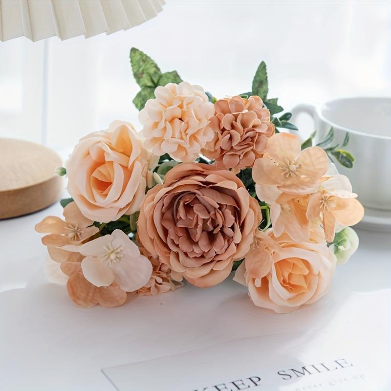 Peony Rose Hydrangea Wedding Decoration Dining Table Photography Props Artificial Fake Flower Factory Party Vase Arrangement 1pc жёлтый
Peony Rose Hydrangea Wedding Decoration Dining Table Photography Props Artificial Fake Flower Factory Party Vase Arrangement 1pc жёлтый
