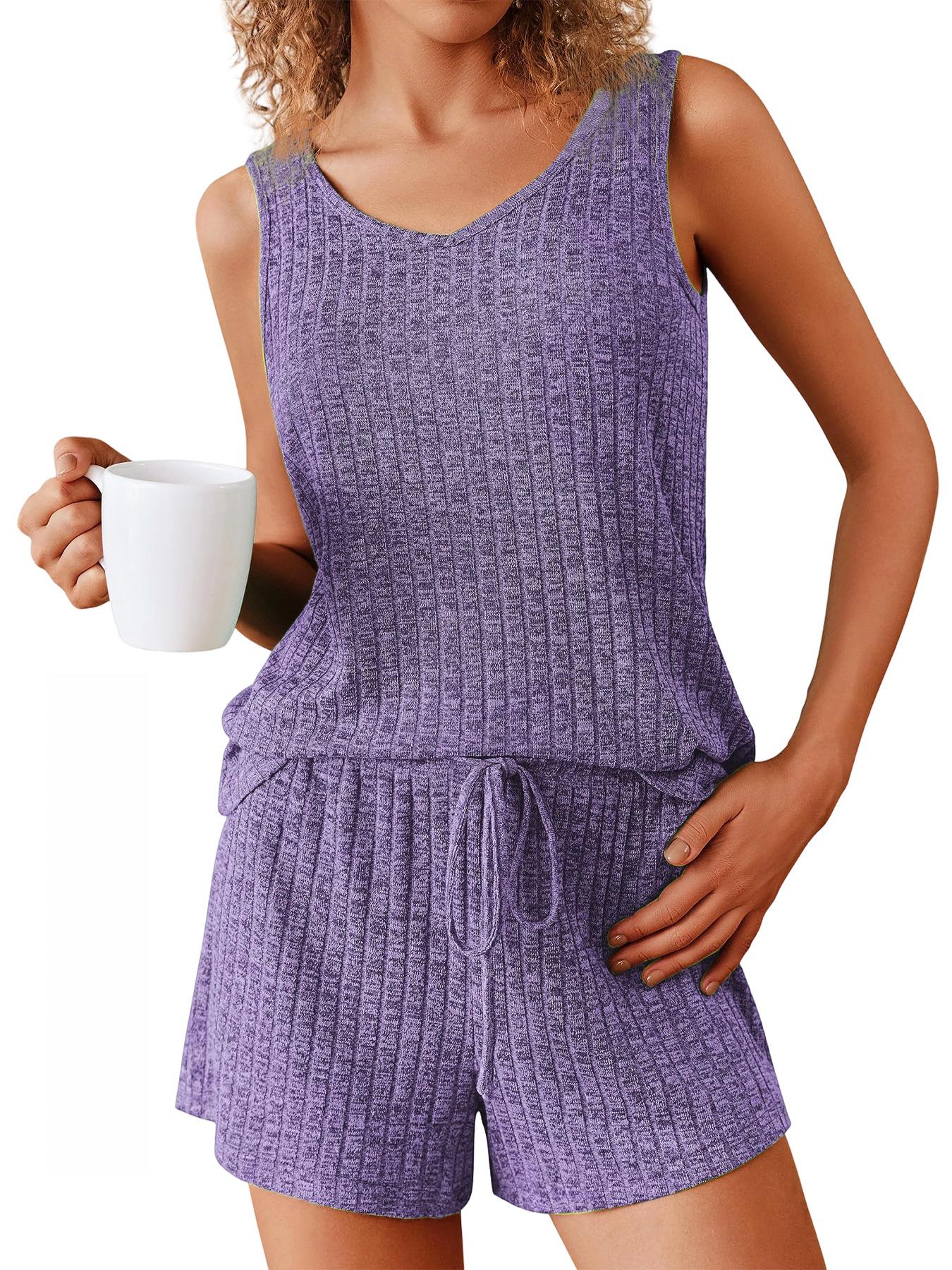 Summer 2026 Solid Color Knit Tank Top & Shorts Set for Women L
Summer 2026 Solid Color Knit Tank Top & Shorts Set for Women L