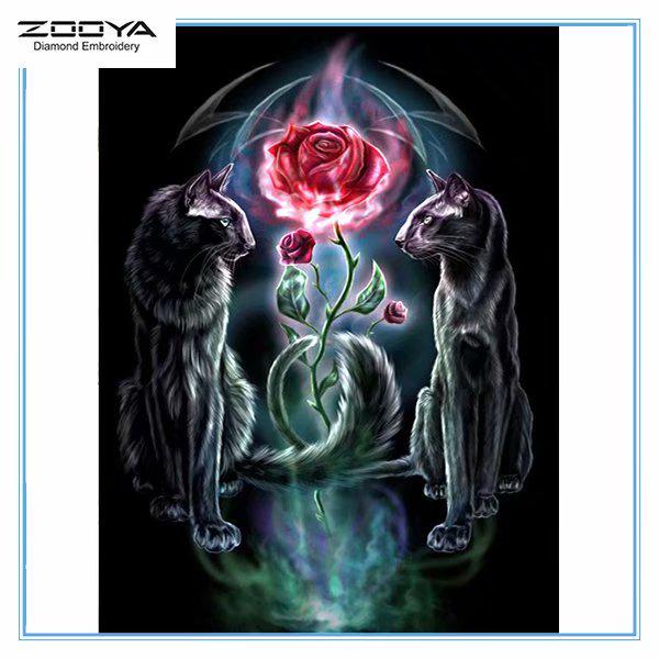 ZOOYA DIY 3D Алмазная вышивка крестиком домашний декор кошка 
ZOOYA DIY 3D Алмазная вышивка крестиком домашний декор кошка