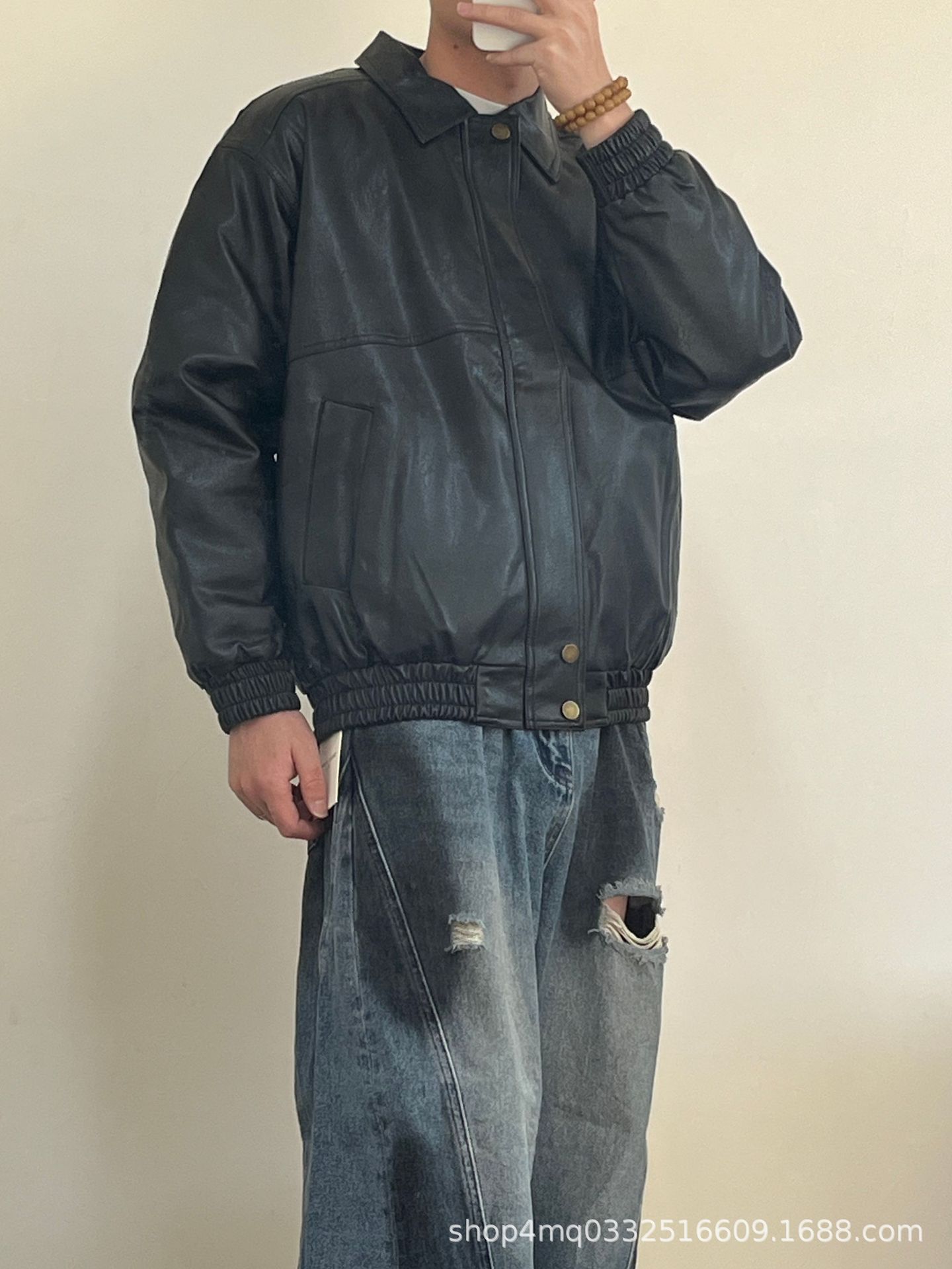 Men s 2025 Autumn/Winter Retro Padded Leather Jacket - Warm, Windproof, Loose Fit, Hot Selling Outerwear Medium чорний
Men s 2025 Autumn/Winter Retro Padded Leather Jacket - Warm, Windproof, Loose Fit, Hot Selling Outerwear Medium чорний
