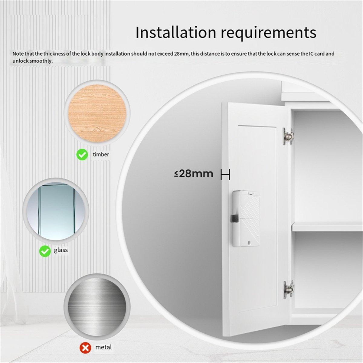 Tuya Smart Bluetooth Cabinet Drawer Lock for Locker Wood Door IC Card Unlock Keyless Monitoring App Remote Control China Mainland
Tuya Smart Bluetooth Cabinet Drawer Lock for Locker Wood Door IC Card Unlock Keyless Monitoring App Remote Control China Mainland